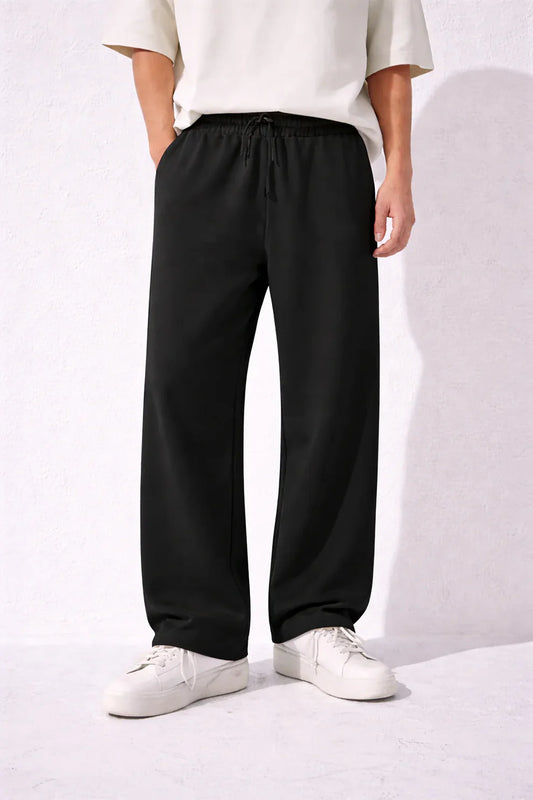 Loose Fit Straight Trousers